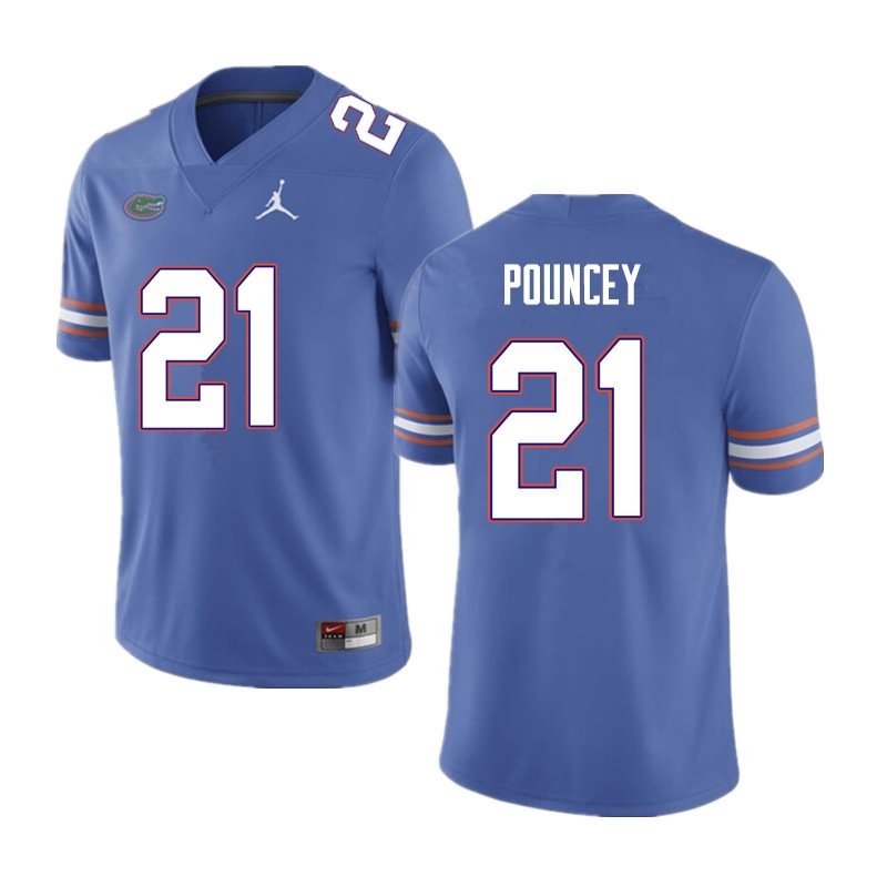 NCAA Florida Gators Ethan Pouncey Men's #21 Nike Blue Stitched Authentic College Football Jersey KRZ0364BE